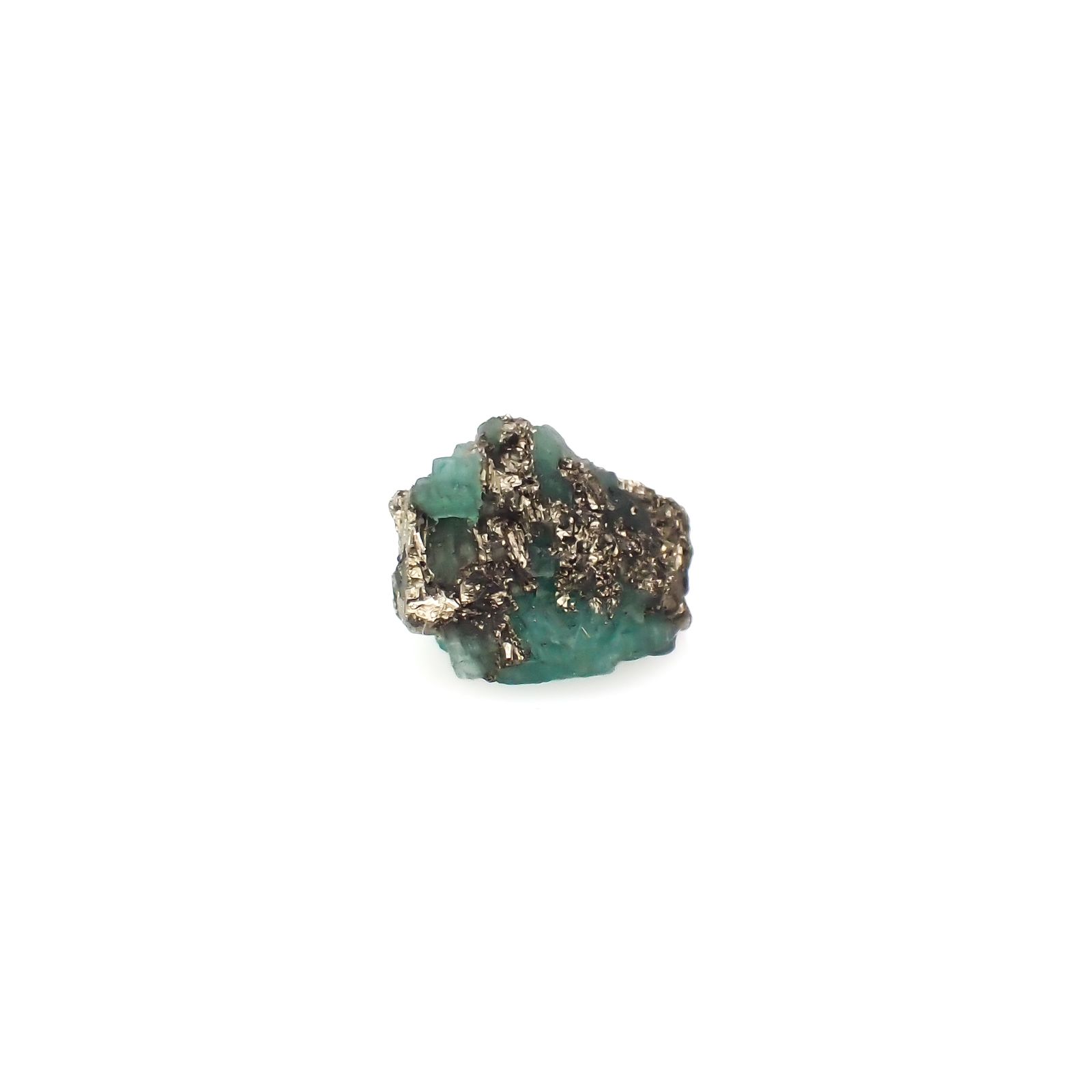 エメラルド 原石 コロンビア産 4.30ct[240427240]11.2x10.3mm前後
