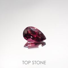 マラヤガーネット(宝石名ガーネット) タンザニア産 1.28ct 識別済[210711876]8.5×5.3mm前後