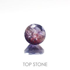 ブラッドショットアイオライト インド産 ルース 0.98ct[201812394]6.3×6.3mm前後