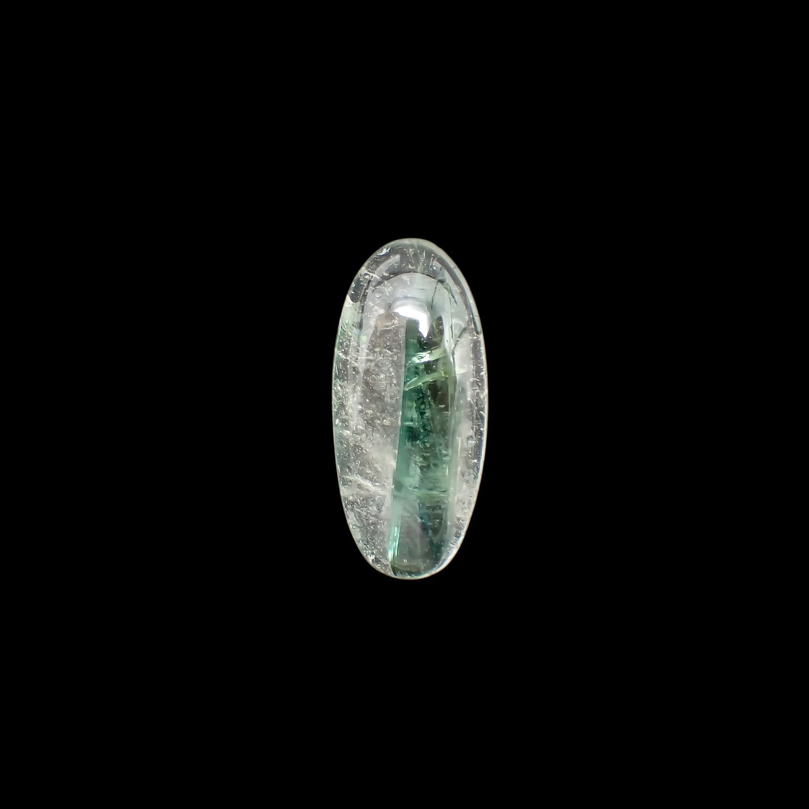 グリーントルマリンインクォーツ ブラジル・ミナスジェライス州産 9.72ct[221018308]21.8x9.9mm前後