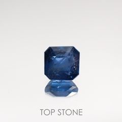 ガーナイト(宝石名 含コバルト・ガーナイト) ナイジェリア産 0.398ct ソ付(彩珠)[210711552]3.6×3.4mm前後