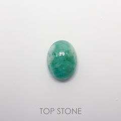 マトリックスエメラルド(エメラルドインクォーツ/フェルドスパー) ブラジル産 5.27ct[210611234]12.8×9.9mm前後