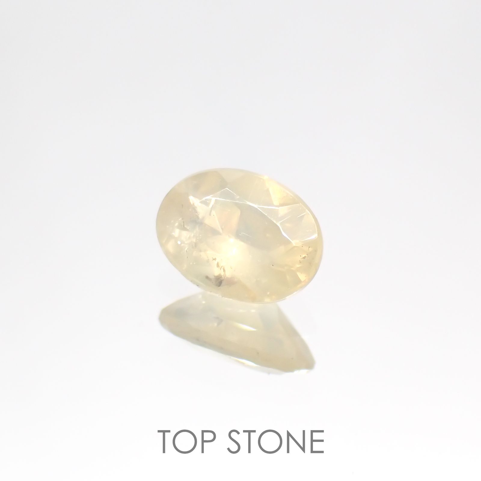シーライト(宝石名シーライト) 中国産 1.146ct ソ付(彩珠)[20117728]6.5×4.7mm前後