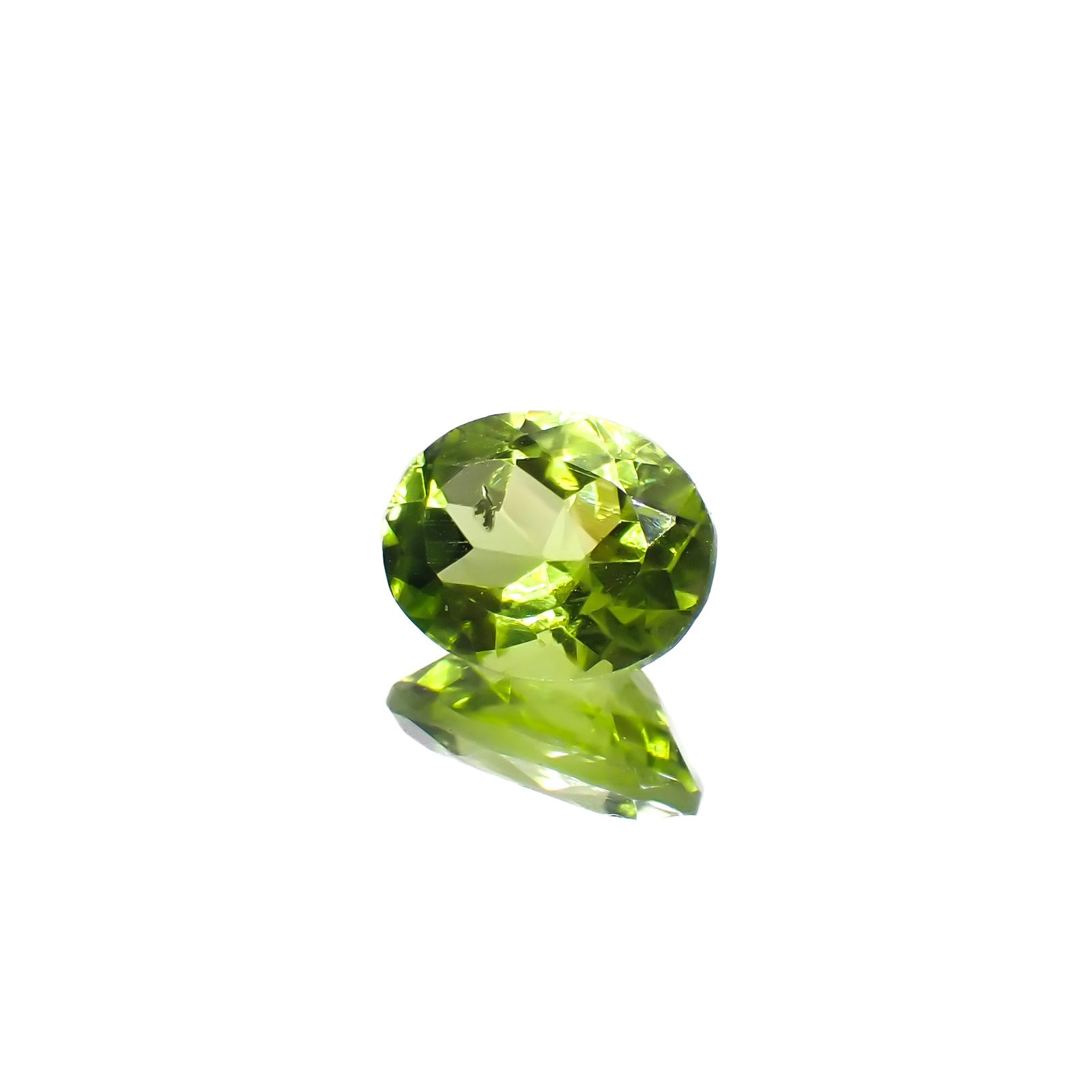 リリーパッドペリドット アメリカ・アリゾナ州産 2.15ct [231224598]8.9x7mm前後