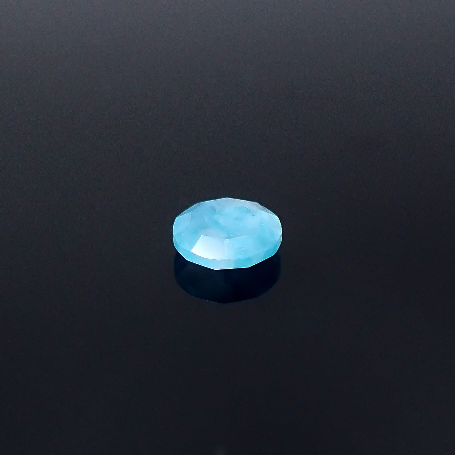 ◇リバーシブル◇パライバトルマリンインクォーツ ブラジル産 0.39ct / 5x5mm前後 [251231448]