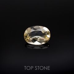 イエロースキャポライト(宝石名イエロー・スキャポライト)ブラジル・ミナスジェライス州産 1.01ct 識別済[220918018]7.9x5.7mm前後