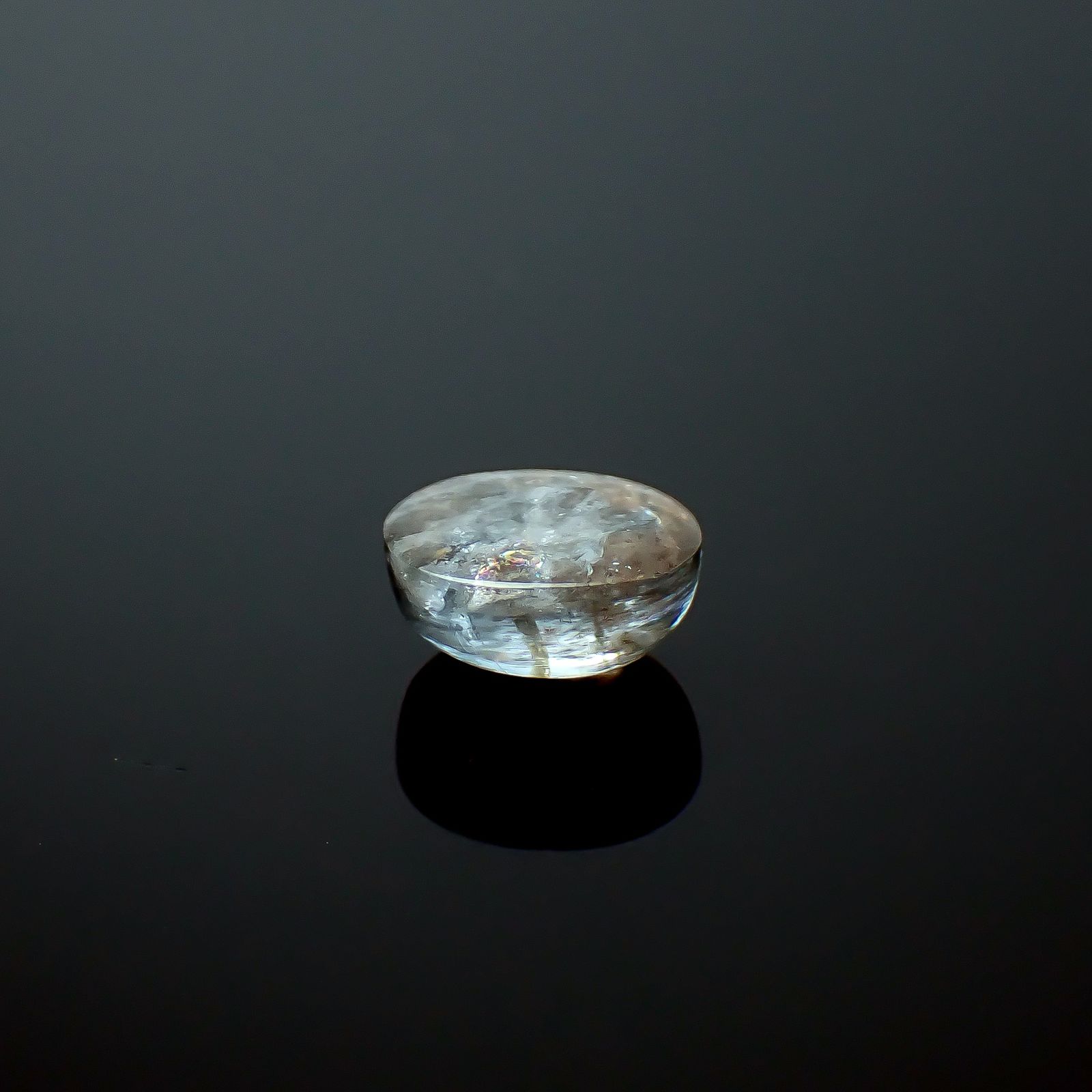 アベンチュリンアクアマリン ナイジェリア産 1.88ct / 8.2x6.3mm前後 [260919774]