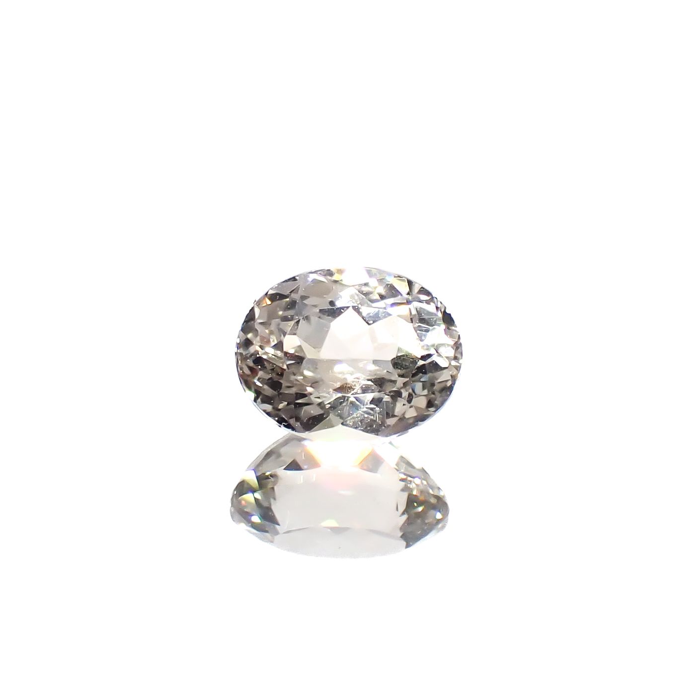 シルバーアパタイト フルオレッセンス アフリカ産 1.40ct[240928963]7.5x5.9mm前後