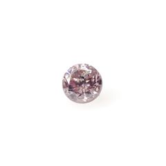 ピンクダイヤモンド(宝石名ダイアモンド I-1/FANCY ORANGY PINK) 0.062ct ソ付(CGL)[240326635]2.37x2.39mm前後