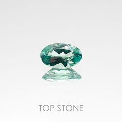 コーネルピン(宝石名グリーン・コーネルピン) タンザニア産 0.202ct ソ付(彩珠)[20117104]5×2.9mm前後