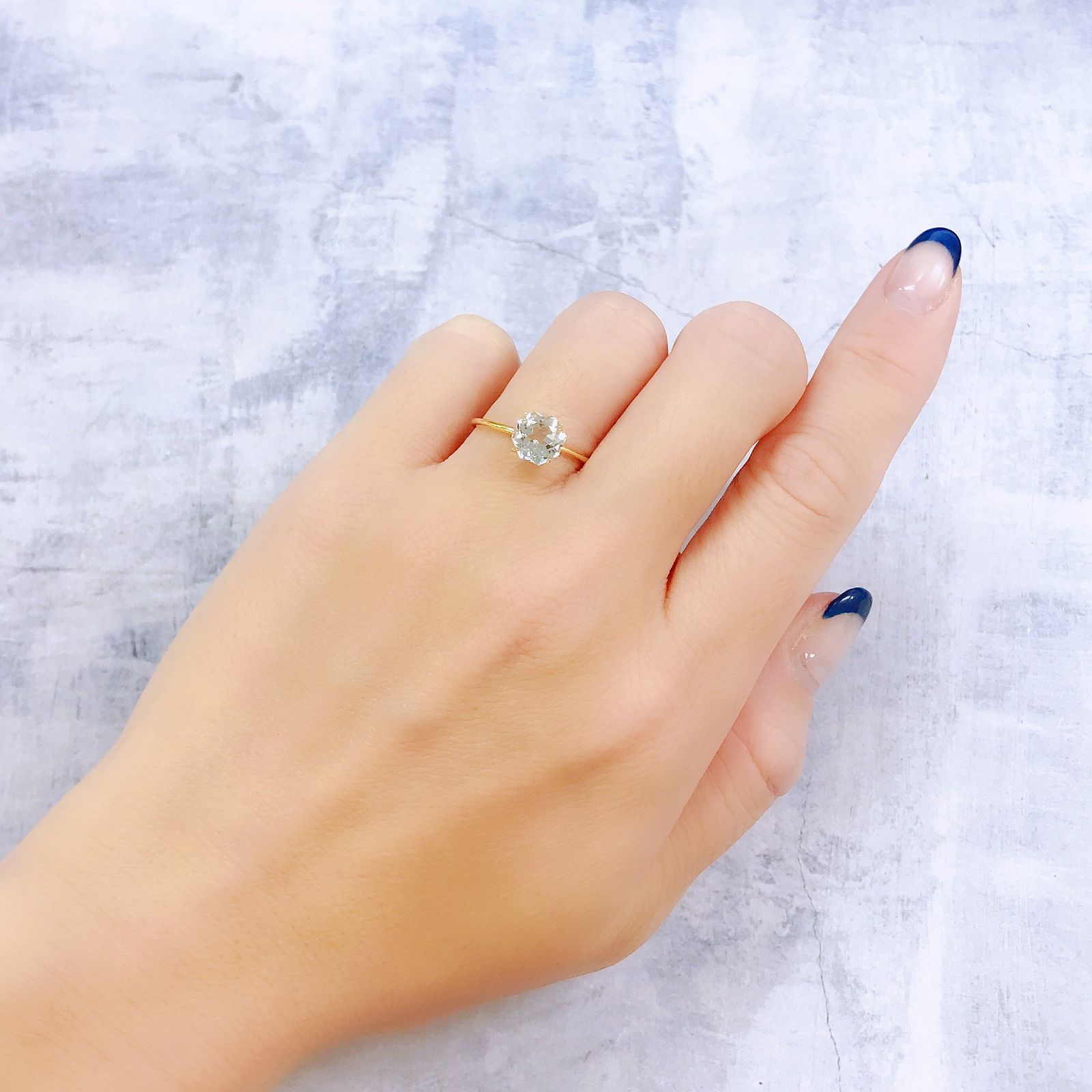 ◇オクタゴンカット◇ホワイトトパーズ ブラジル産 1.76ct[221119160]7x6.9mm前後