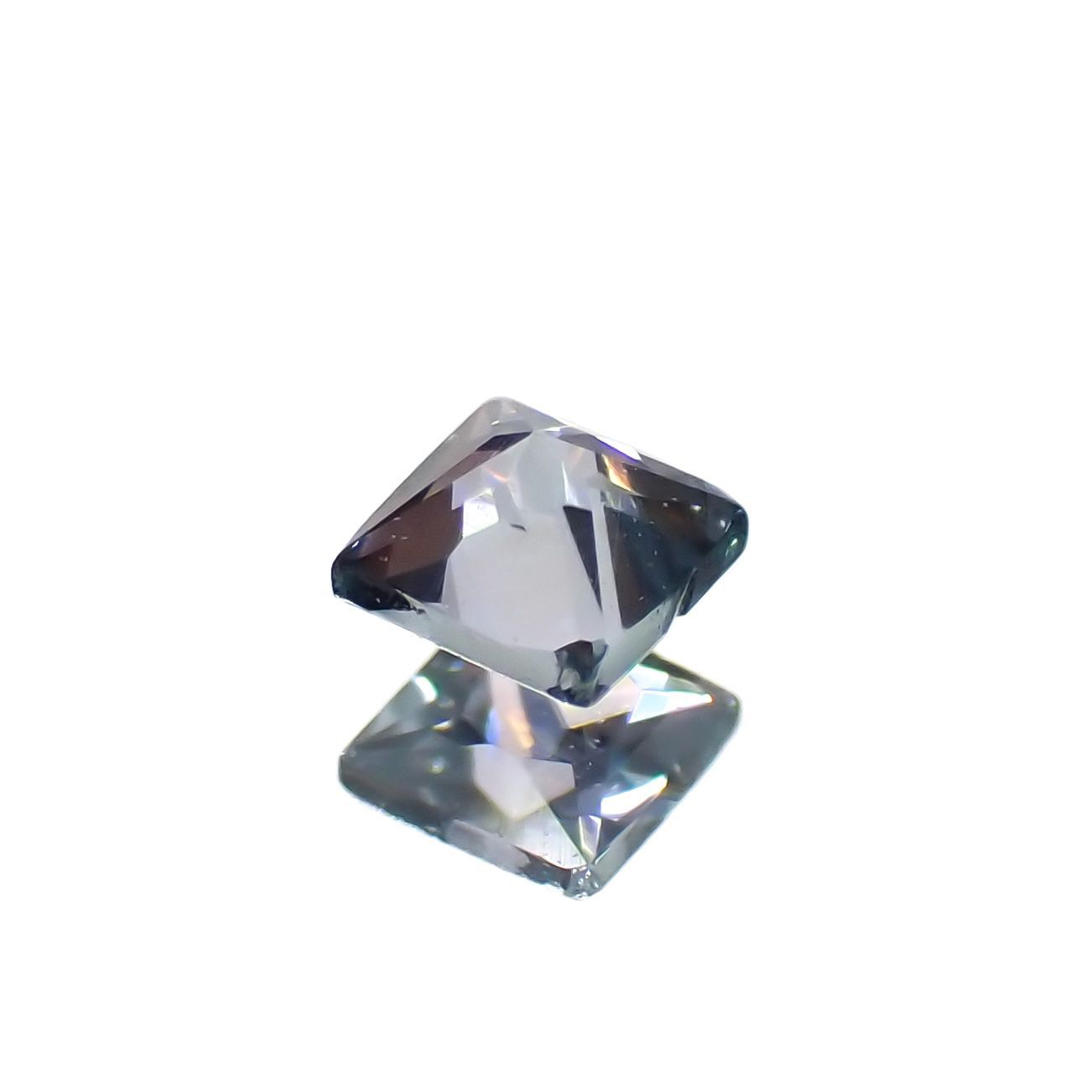 ◇プリンセスカット◇ブルーグリーンコーネルピン(宝石名コーネルピン)タンザニア産 0.080ct 識別済[221219236]2.1x2.1mm前後