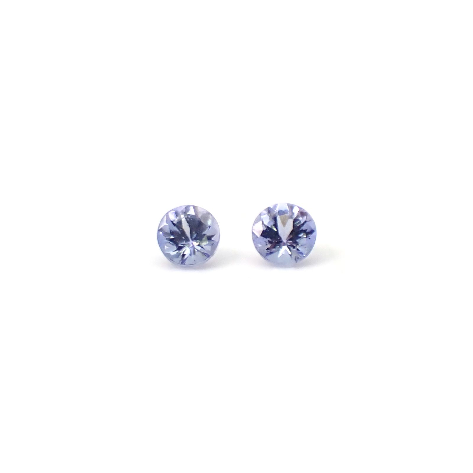 ◇ペアセット◇タンザナイト タンザニア産 0.25ct(2pcs合計) / 2.9-3.0x2.9-3.0mm前後 [251231484]