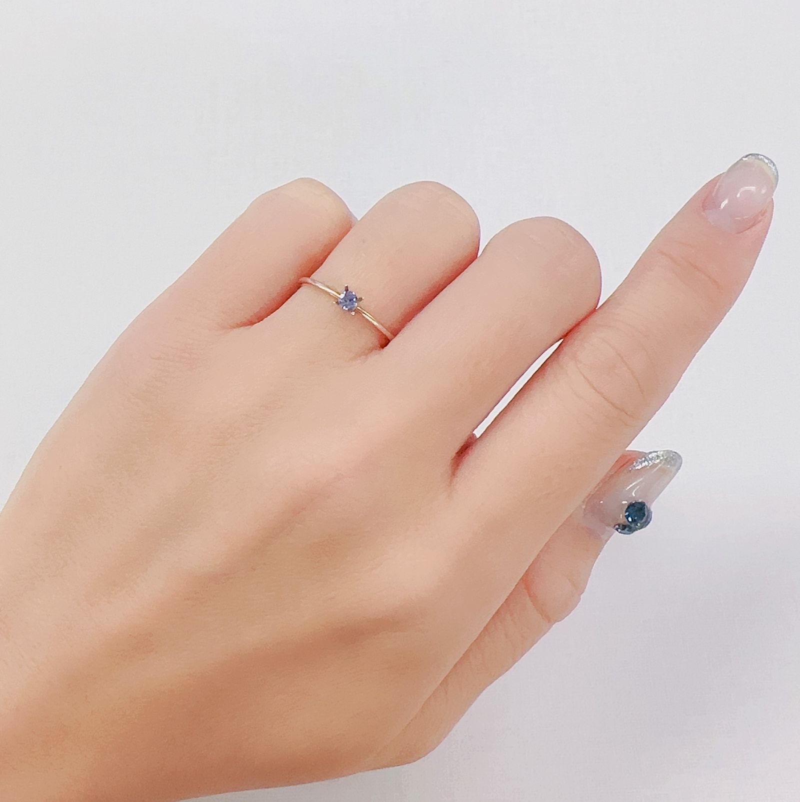 コバルトブルースピネル(宝石名ブルー・スピネル)タンザニア産 0.086ct ソ付(日独)[230622546]2.71x2.82mm前後