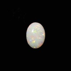 オパール(宝石名ホワイト・オパール)オーストラリア産 ソ付(彩珠) 1.864ct / 12.1x8.7mm前後 [220717007]