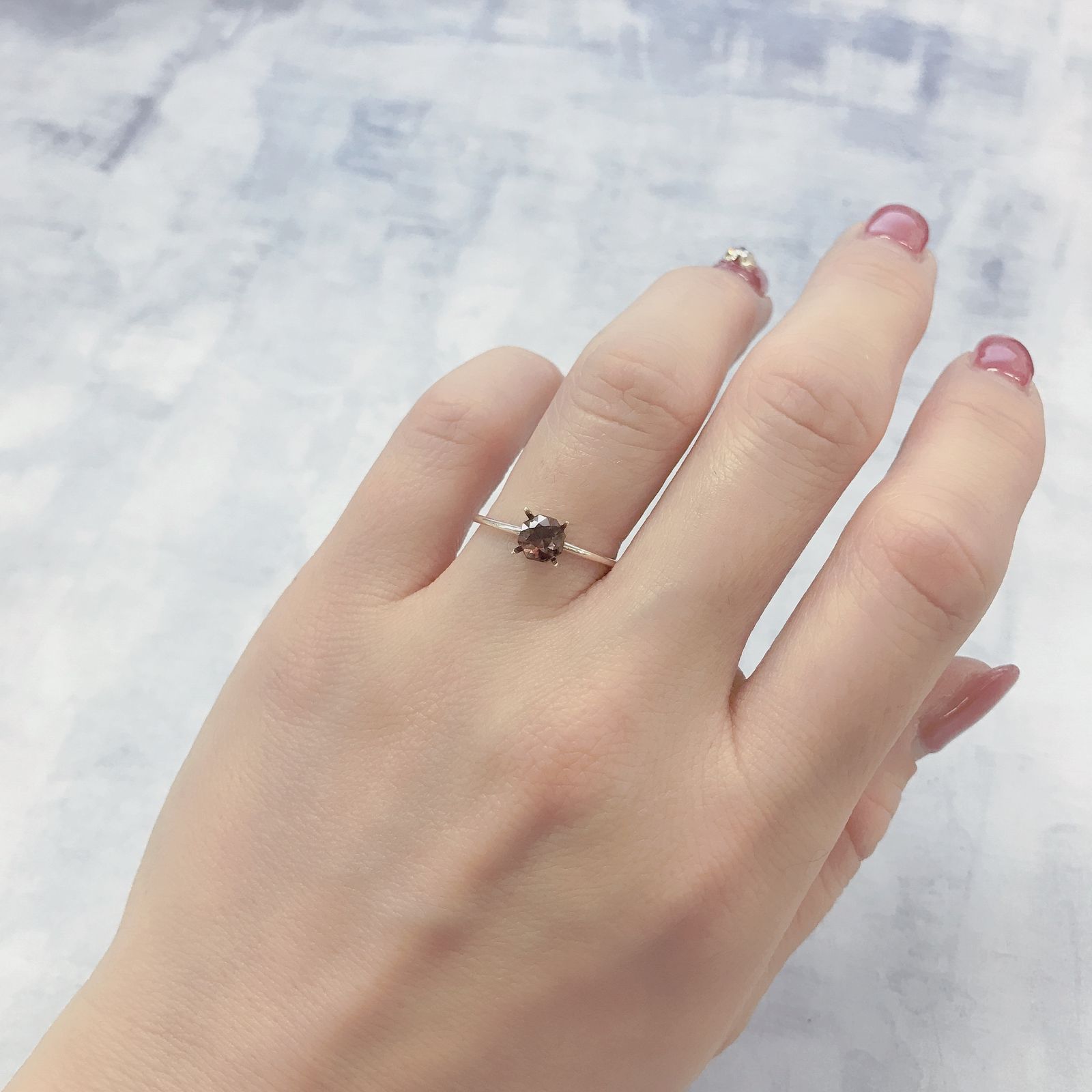 ◇オクタゴンカット◇レッドジルコン(宝石名ジルコン)スリランカ/カンボジア産 0.84ct 識別済[220114933]5x4.9mm前後