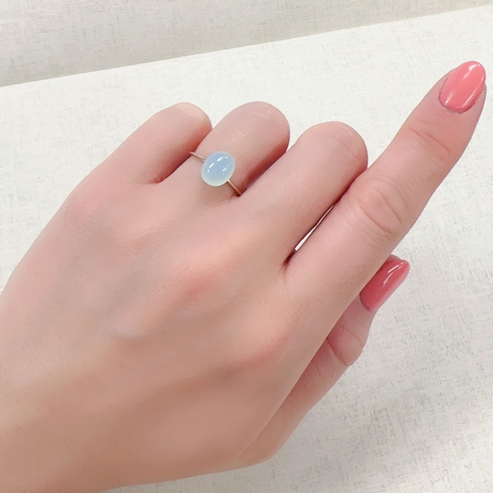 ブルーオパール ペルー産 1.71ct[230220673]8.8x7.1mm前後