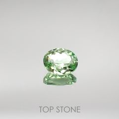 ミントガーネット(宝石名グリーン グロッシュラー・ガーネット) タンザニア産 0.44ct 識別済[210711534]5.3×4.1mm前後
