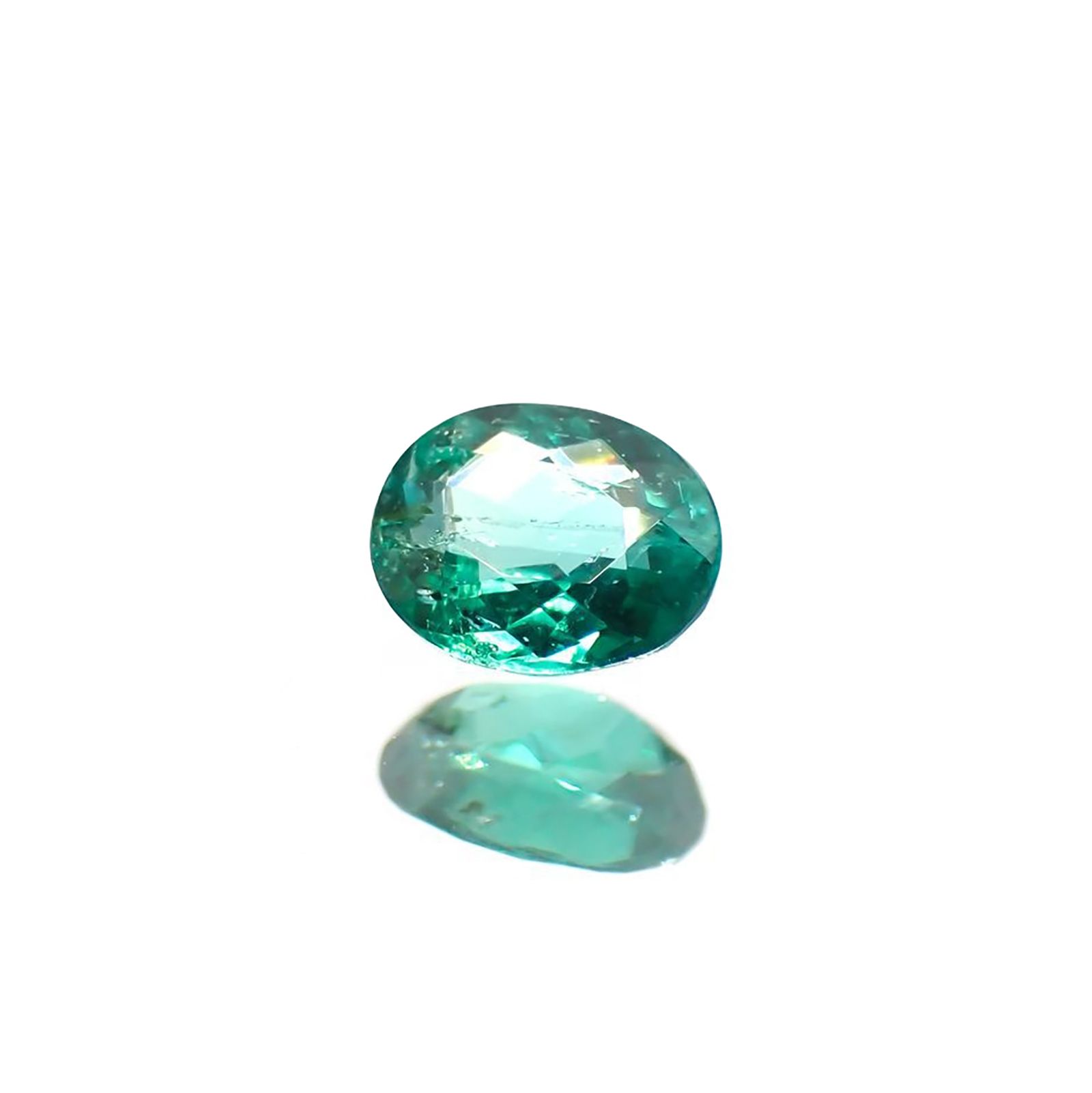 パライバトルマリン(宝石名トルマリン/別名パライバ・トルマリン)ブラジル産 GIA鑑付 0.28ct / 4.64x3.85mm前後 [211113715]