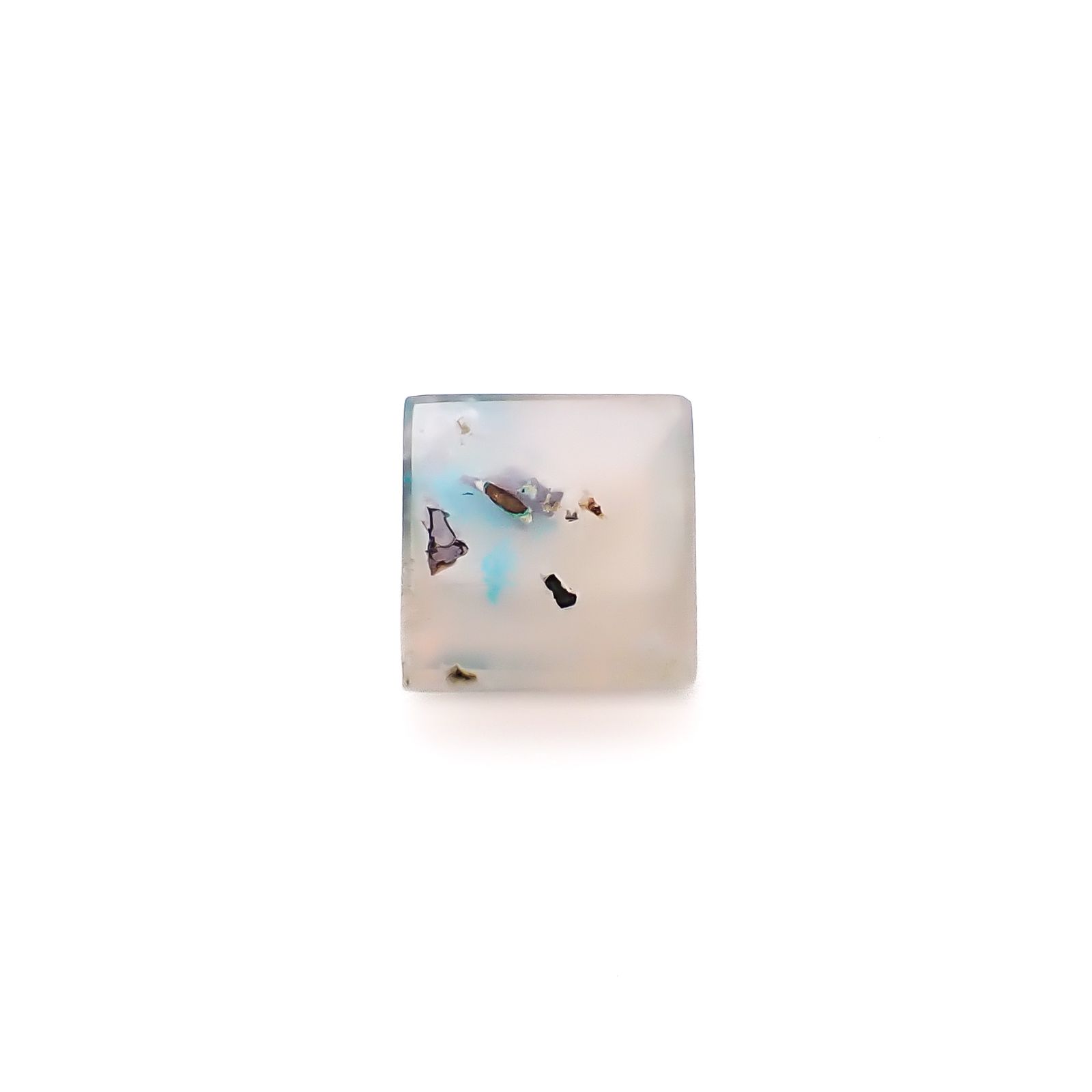 コッパークリソコラインカルセドニー インドネシア産 3.58ct / 9.2x9.2mm前後 [260932794]