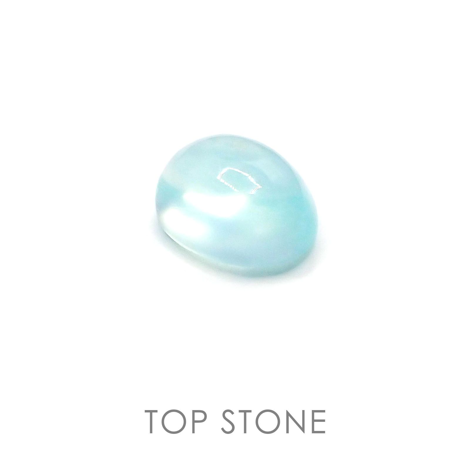 ブルーオパール ペルー産 ルース 1.3ct[20084723]8×6.2mm前後