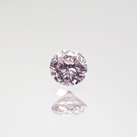 ピンクダイヤモンド(宝石名ダイヤモンド) I-1 / FANCY LIGHT PINK PURPLE 0.082ct ソ付(CGL)[210812228]2.6×2.7mm前後