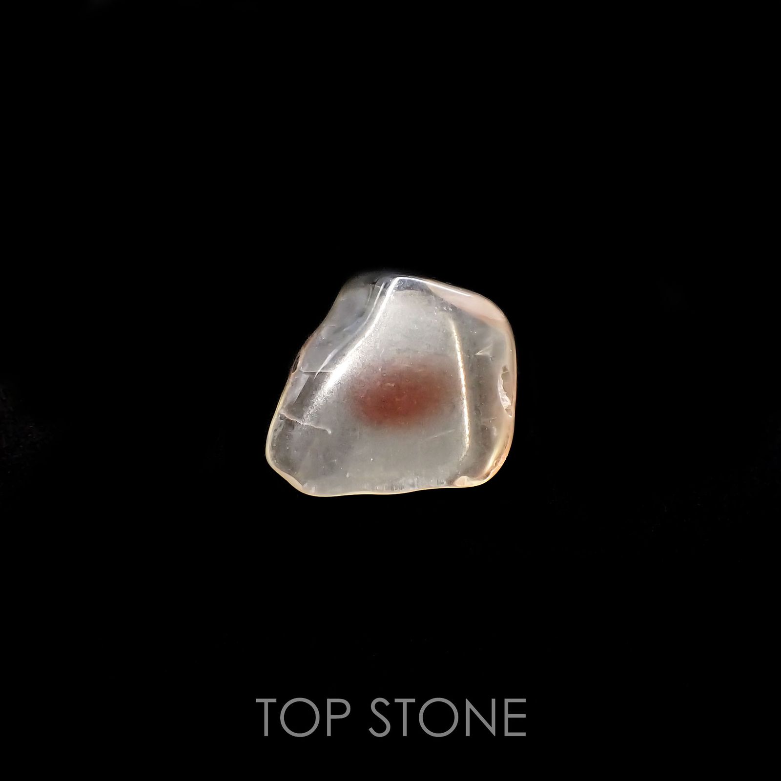 オレゴンサンストーン 原石スライス磨き アメリカ・オレゴン州産 5.78ct[220918003]16.5x14.1mm前後