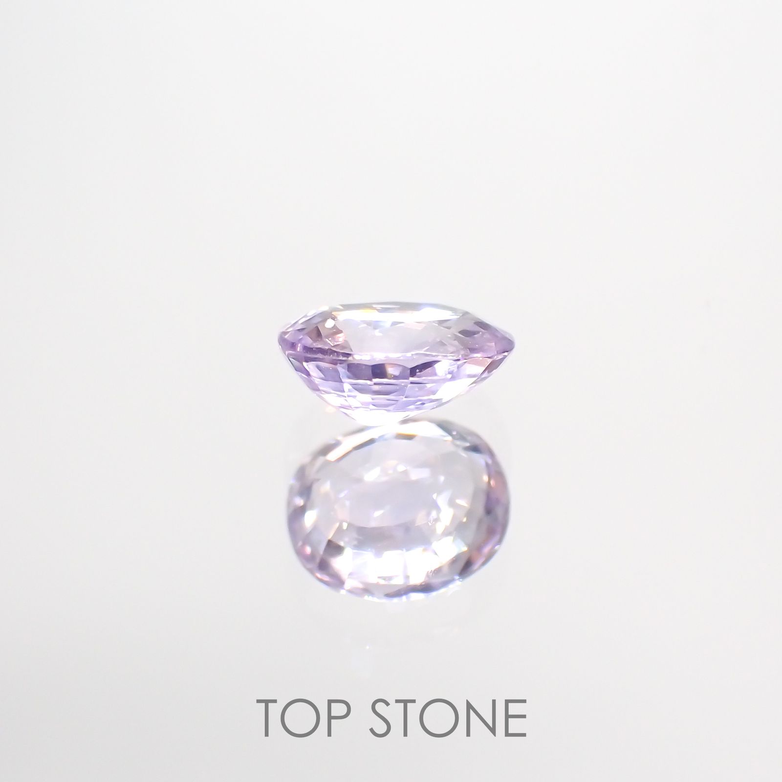 ラベンダーサファイア(宝石名サファイア) マダガスカル/スリランカ産 0.90ct 識別済[210912508]6.2×5.4mm前後