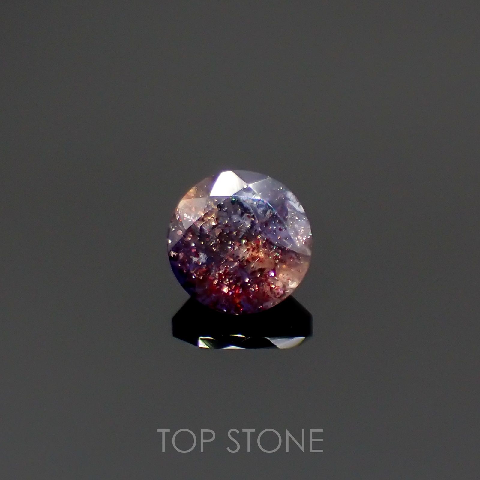 ブラッドショットアイオライト インド産 ルース 0.98ct[201812394]6.3×6.3mm前後