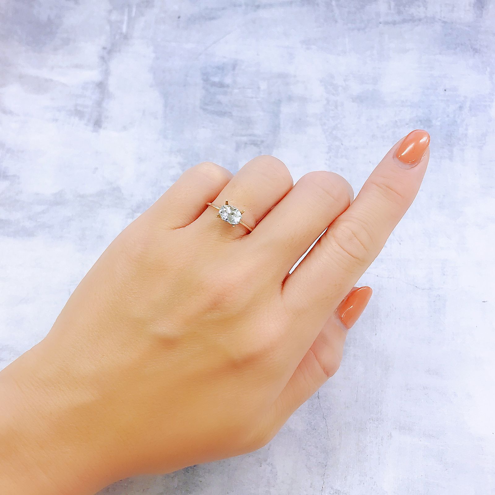◇カスタムカット◇セレスタイト(宝石名セレスタイト)マダガスカル産 1.385ct ソ付(彩珠)[221018689]7.3x5.2mm前後