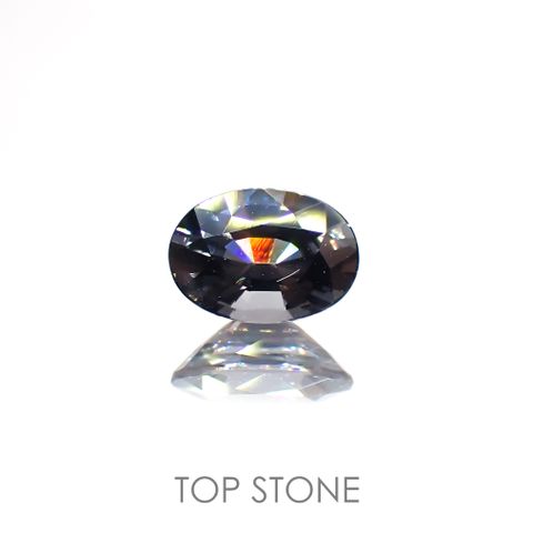 プラチナスピネル(宝石名スピネル)ビルマ産 0.80ct 識別済[220114116]6.6x4.9mm前後
