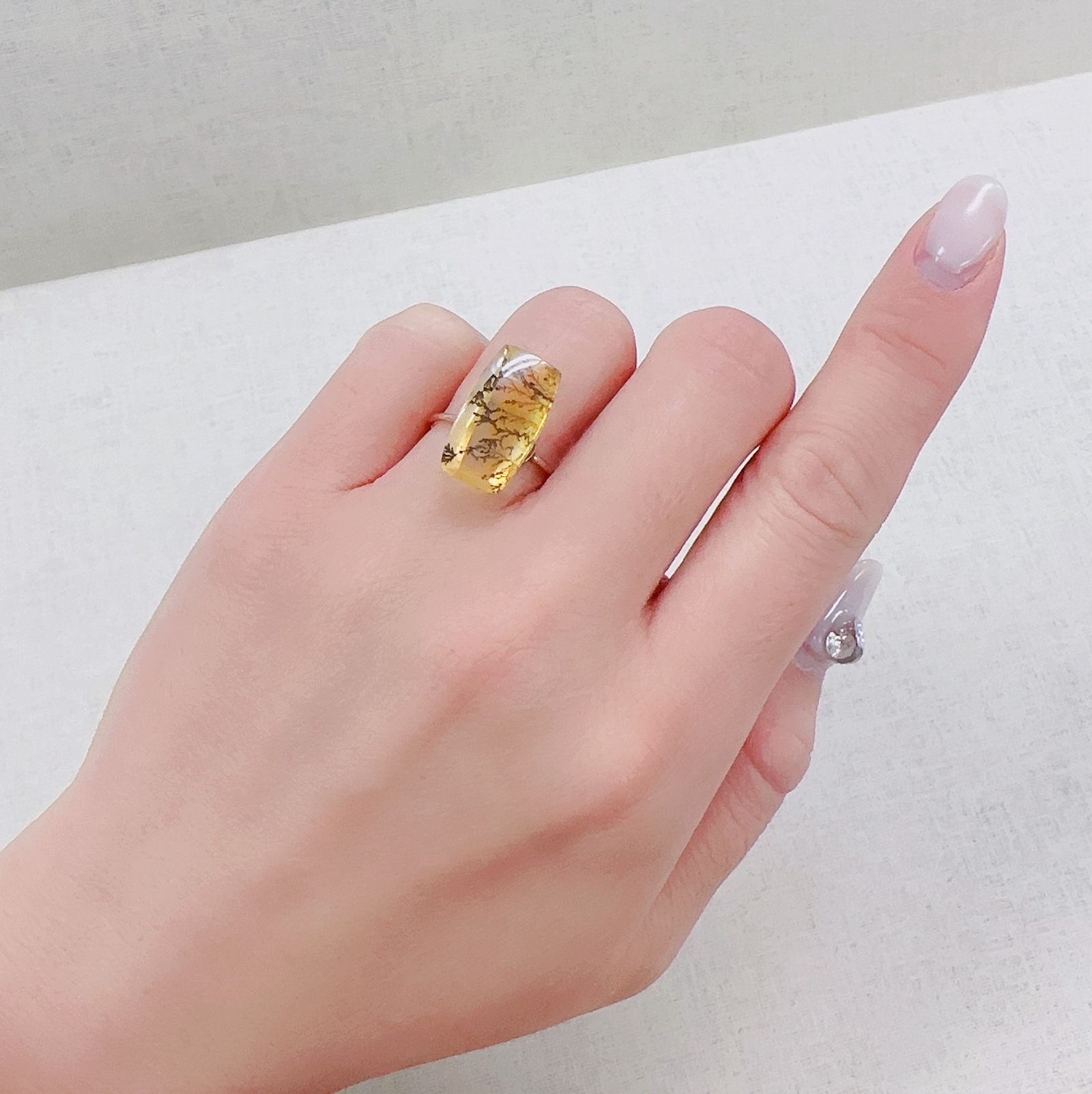 デンドリチッククォーツ ブラジル産 6.60ct[230421734]17.5x9.5mm前後