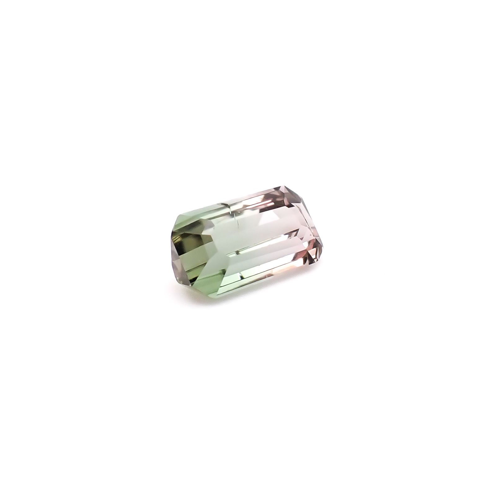 バイカラートルマリン アフガニスタン産 1.23ct / 8.1x4.7mm前後 [260932773]