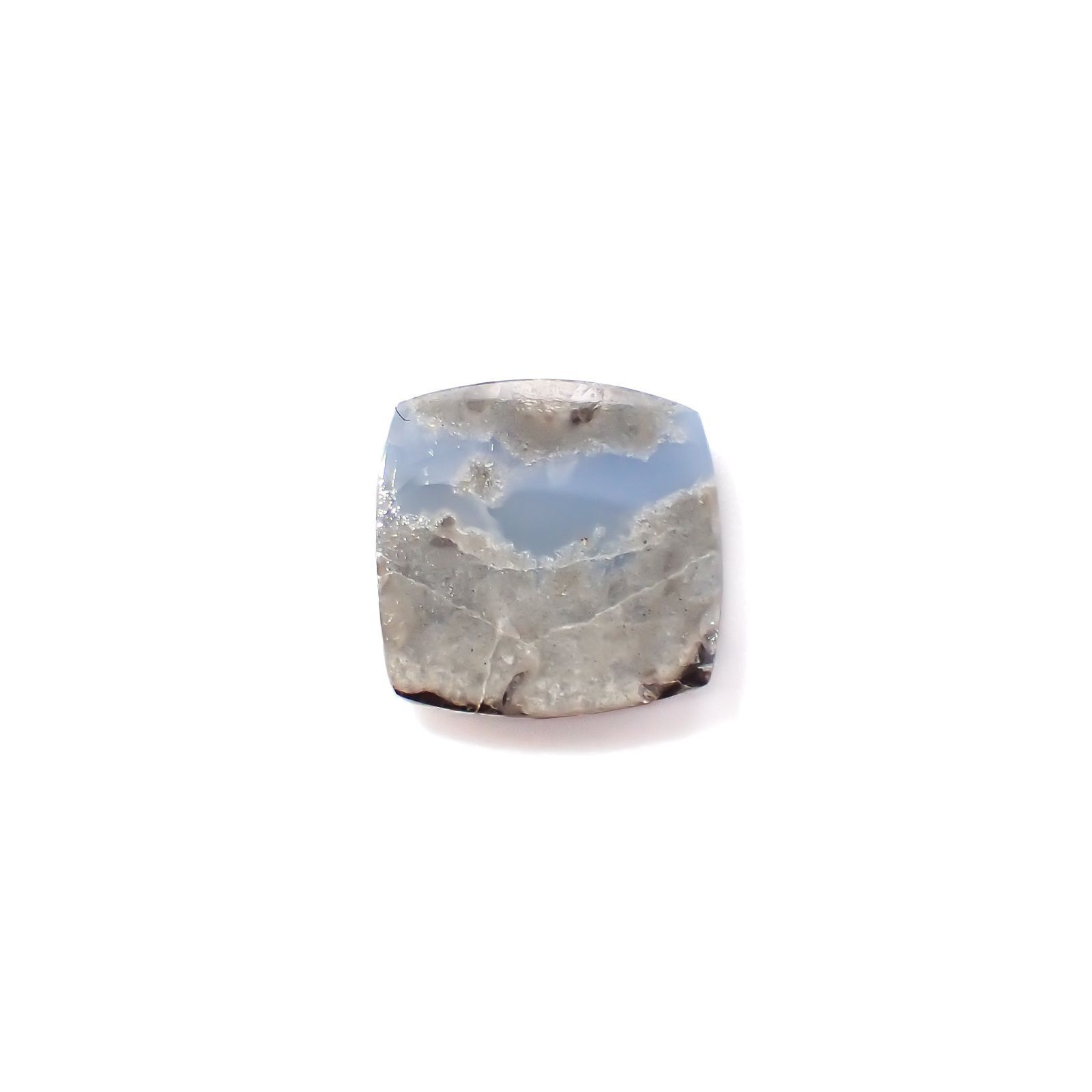 マトリックスブルーオパール アメリカ・オレゴン州産 3.95ct / 10.4x10.2mm前後 [251219385]