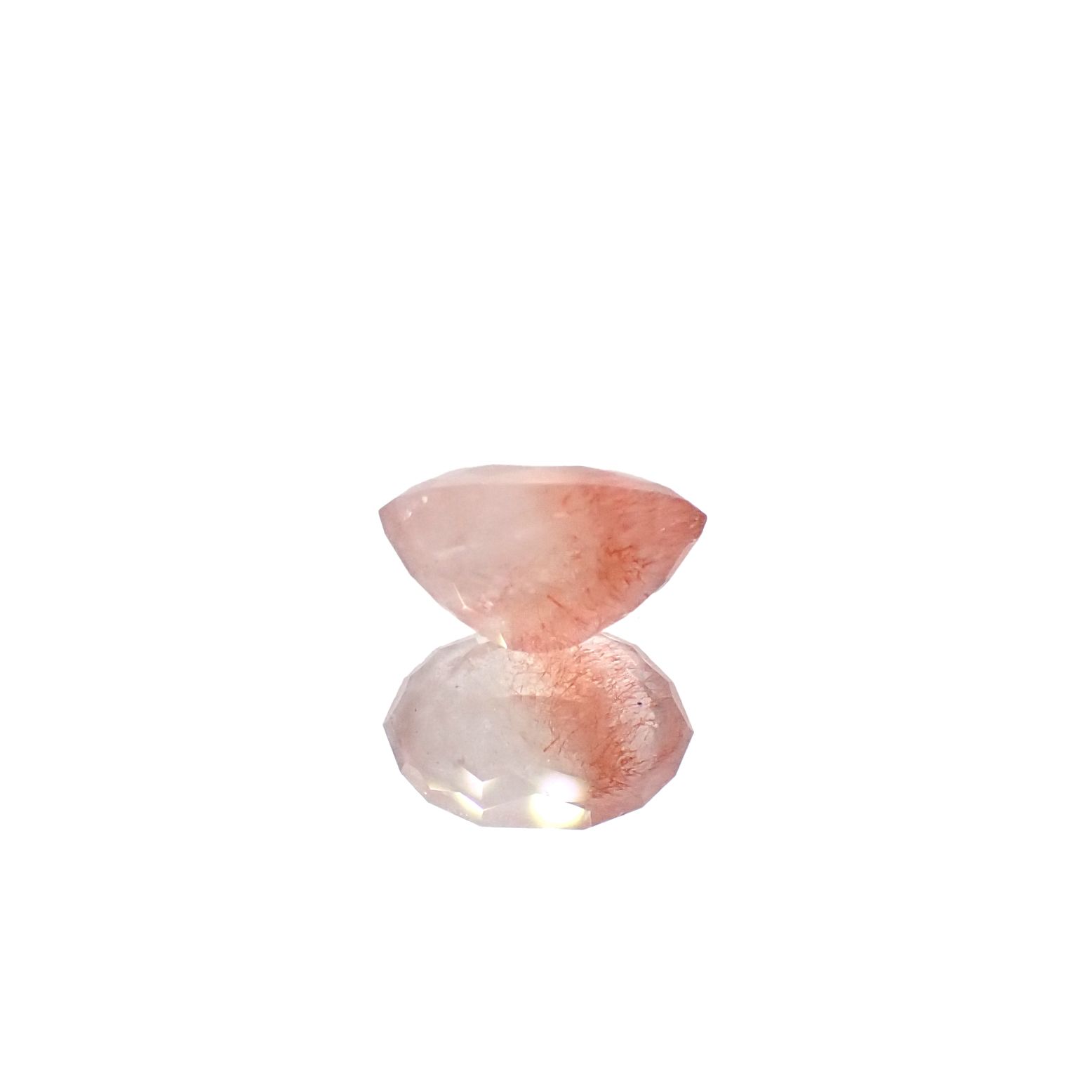 ◇カスタムカット◇ストロベリークォーツ カザフスタン産 1.67ct[240125495]9.3x6.2mm前後