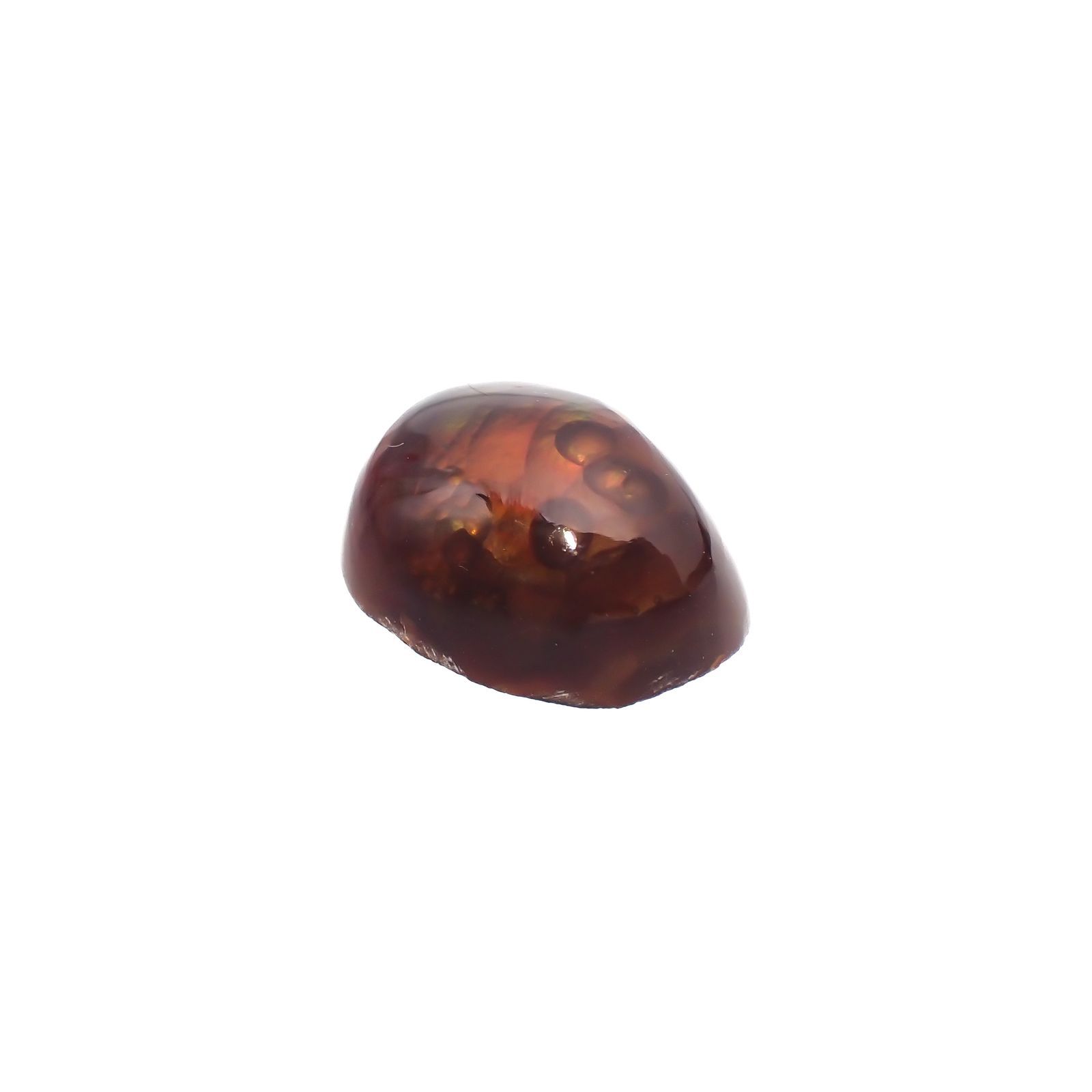 ◇フリーフォーム◇ファイヤーアゲート メキシコ産 5.37ct[220917765]12.8x10.5mm前後
