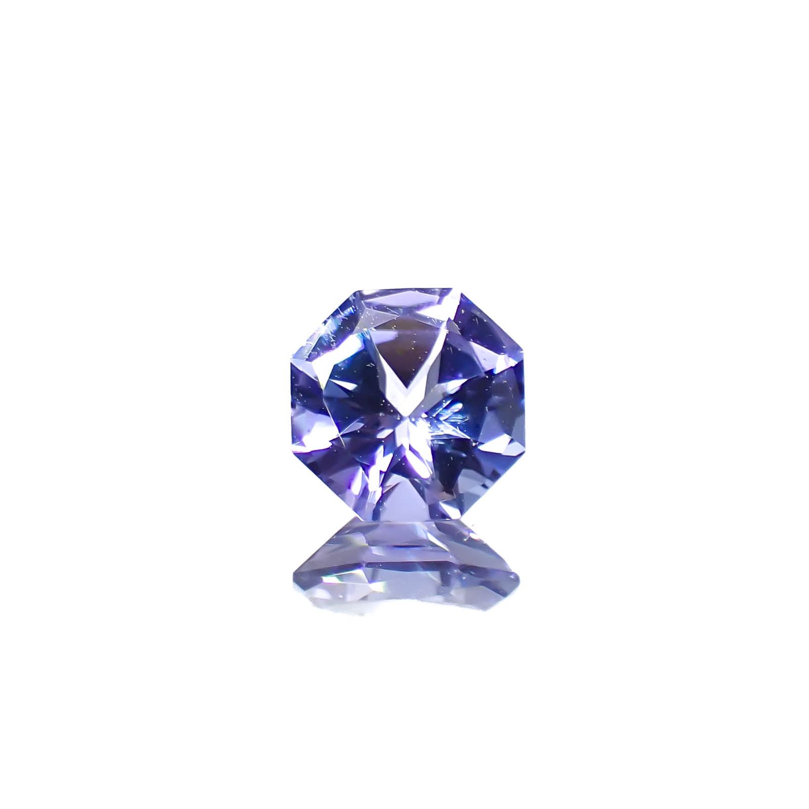 ◇オクタゴンカット◇タンザナイト(宝石名タンザナイト)タンザニア産 0.48ct 識別済[240628128]5x5mm前後