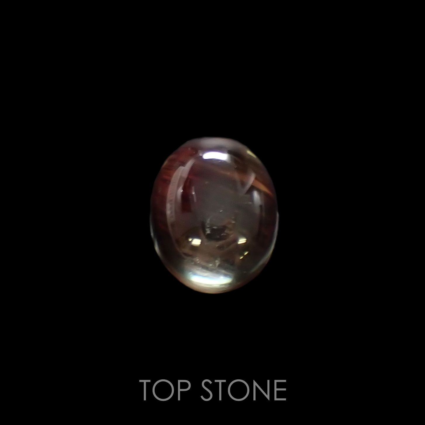 バイカラーアンデシン(宝石名アンデシン)チベット産 1.93ct 識別済[220114682]9.1x7.2mm前後