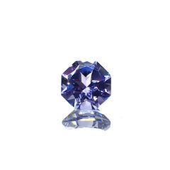 ◇オクタゴンカット◇タンザナイト(宝石名タンザナイト)タンザニア産 0.57ct 識別済[240628132]5.1x5.1mm前後