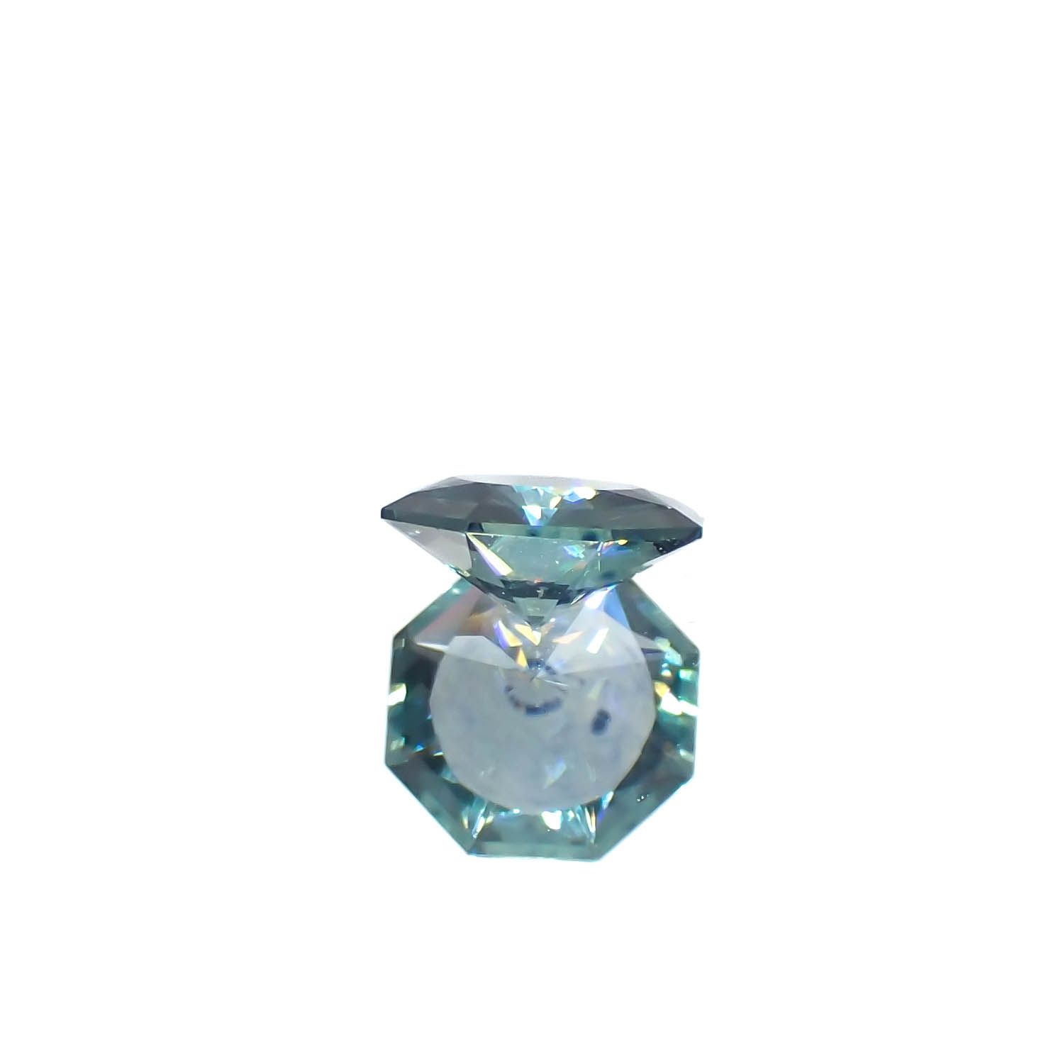 ◇オクタゴンカット◇モンタナサファイア アメリカ・モンタナ州産 0.59ct[240326404]5.5x5.5mm前後