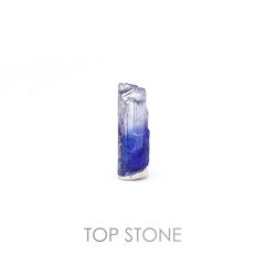 バイカラータンザナイト非加熱(宝石名バイカラー・ゾイサイト)タンザニア産 原石・結晶 3.66ct 識別済[20073399]16.8×5.7mm前後