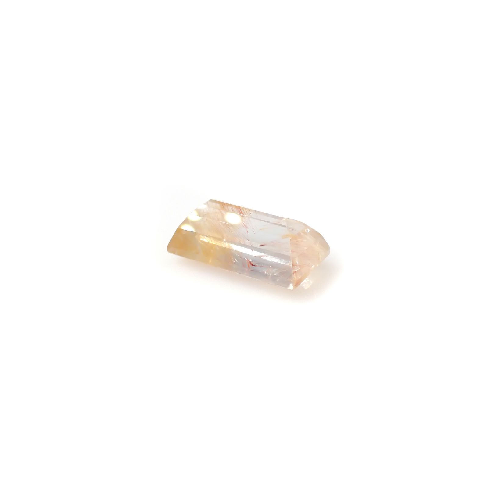ニードルイントパーズ(チューブイントパーズ) ブラジル・ミナスジェライス州産 8.52ct[240225889]14.9x8mm前後