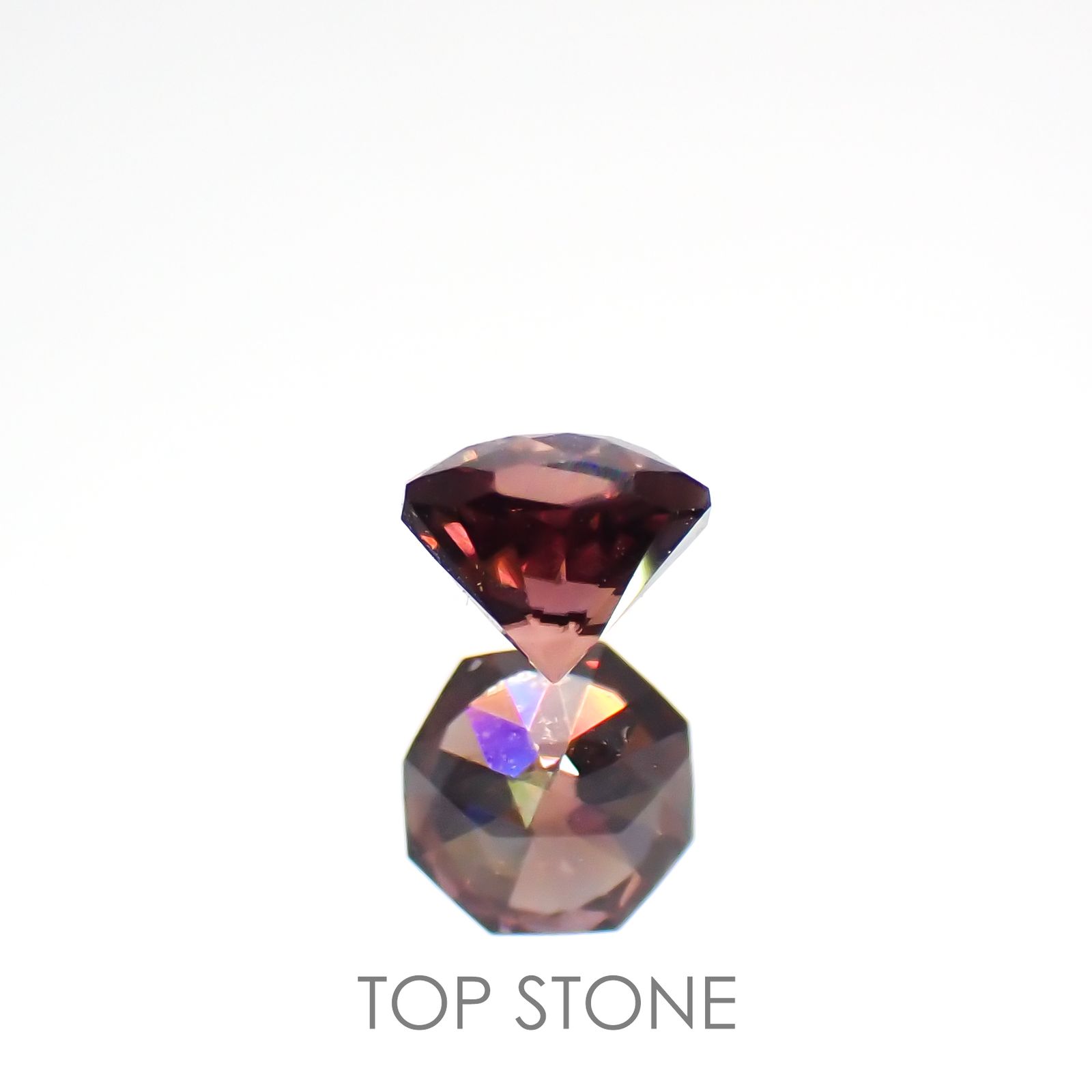◇オクタゴンカット◇ピンクジルコン(宝石名ジルコン)スリランカ/カンボジア産 0.43ct 識別済[220114929]3.9x3.8mm前後