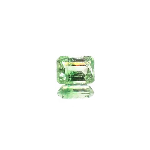 バイカラーツァボライト(宝石名グリーン グロッシュラー・ガーネット) タンザニア産 1.29ct 識別済[210711906]6.8×5mm前後