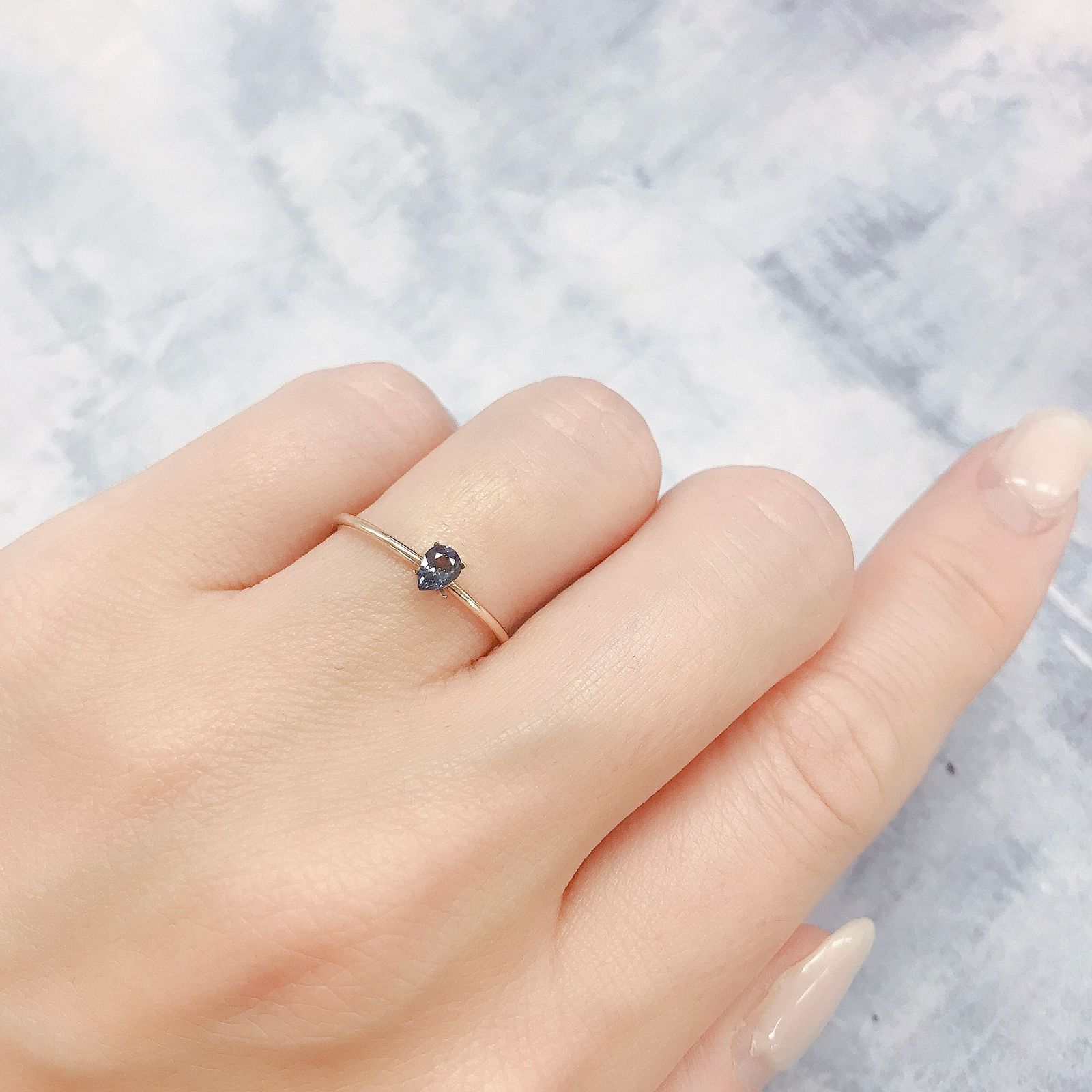 カラーチェンジガーネット アレキタイプ(宝石名ガーネット)マダガスカル・ベキリー産 0.16ct 識別済[220616431]4.1x3mm前後
