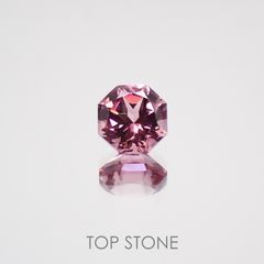◇オクタゴンカット◇マラヤガーネットSA タンザニア産 ルース 0.38ct[210611031]4.1×4mm前後