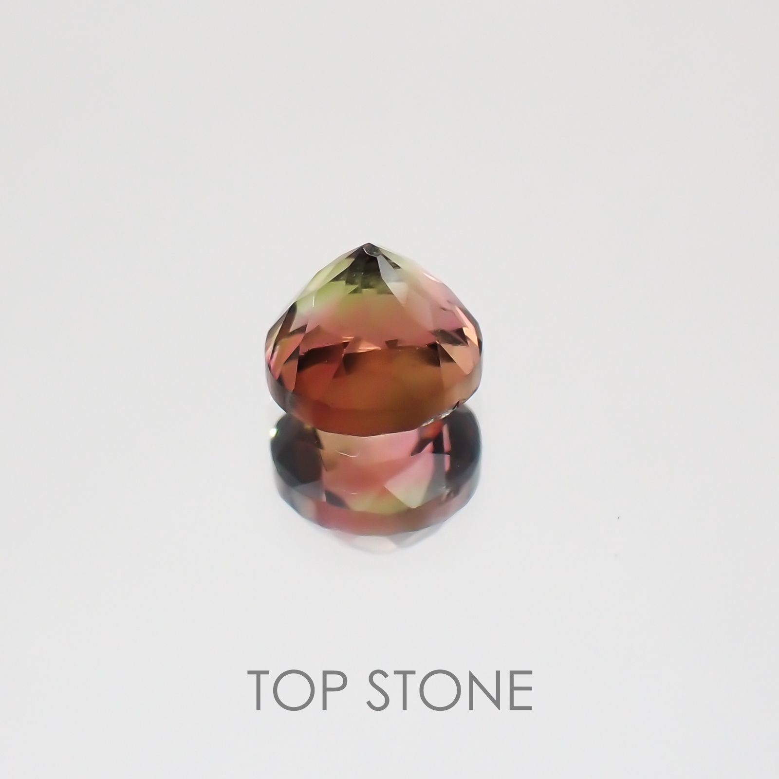 バイカラートルマリン ブラジル産 ルース 0.69ct[20128996]5×5mm前後