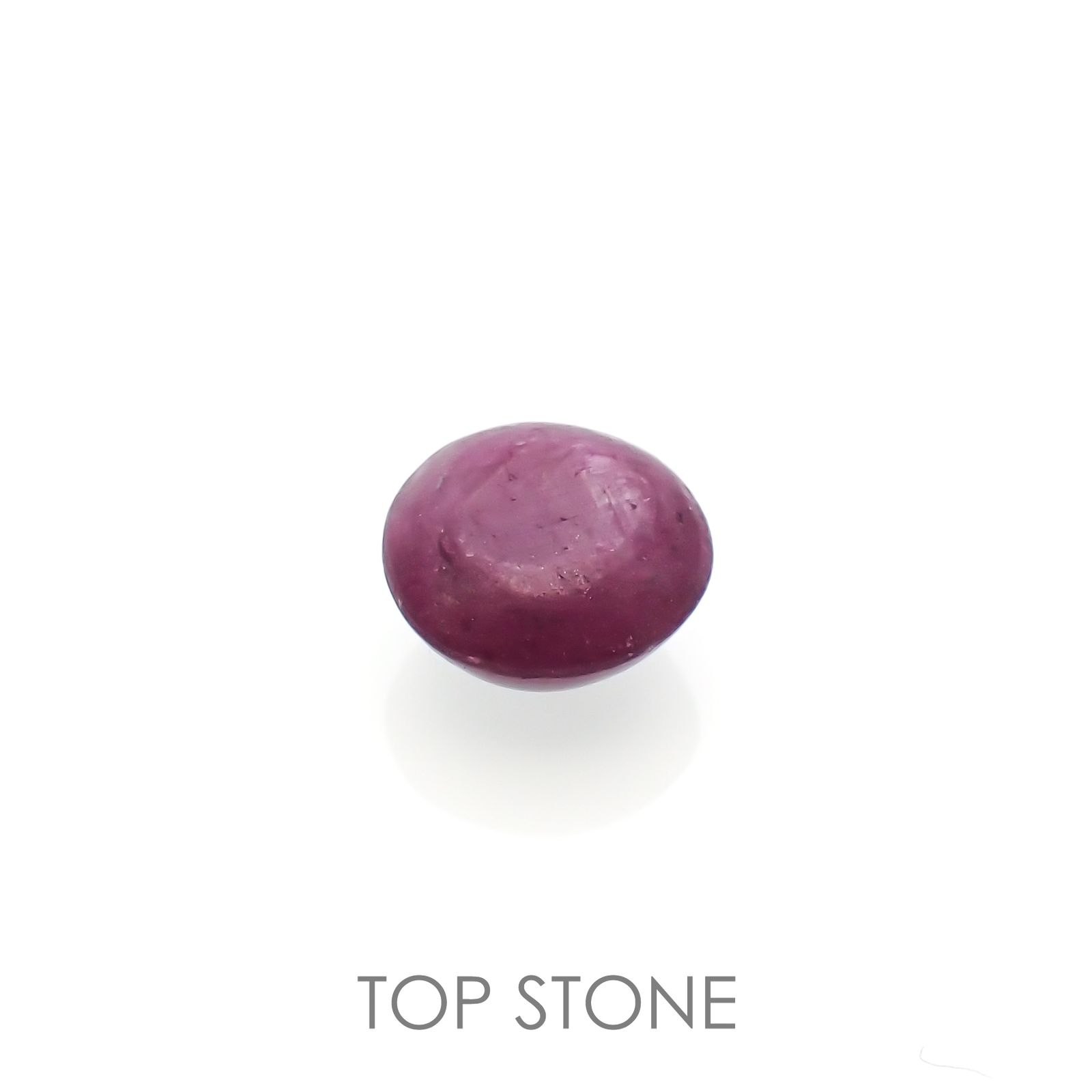 スタールビー(宝石名スター・ルビー)インド産 2.93ct 識別済[220616103]7.8x7.8mm前後