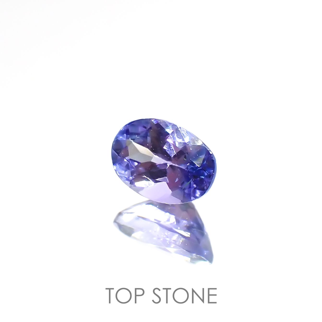 バイカラータンザナイト(宝石名ゾイサイト)タンザニア産 0.57ct 識別済[220515891]6.1x4.1mm前後