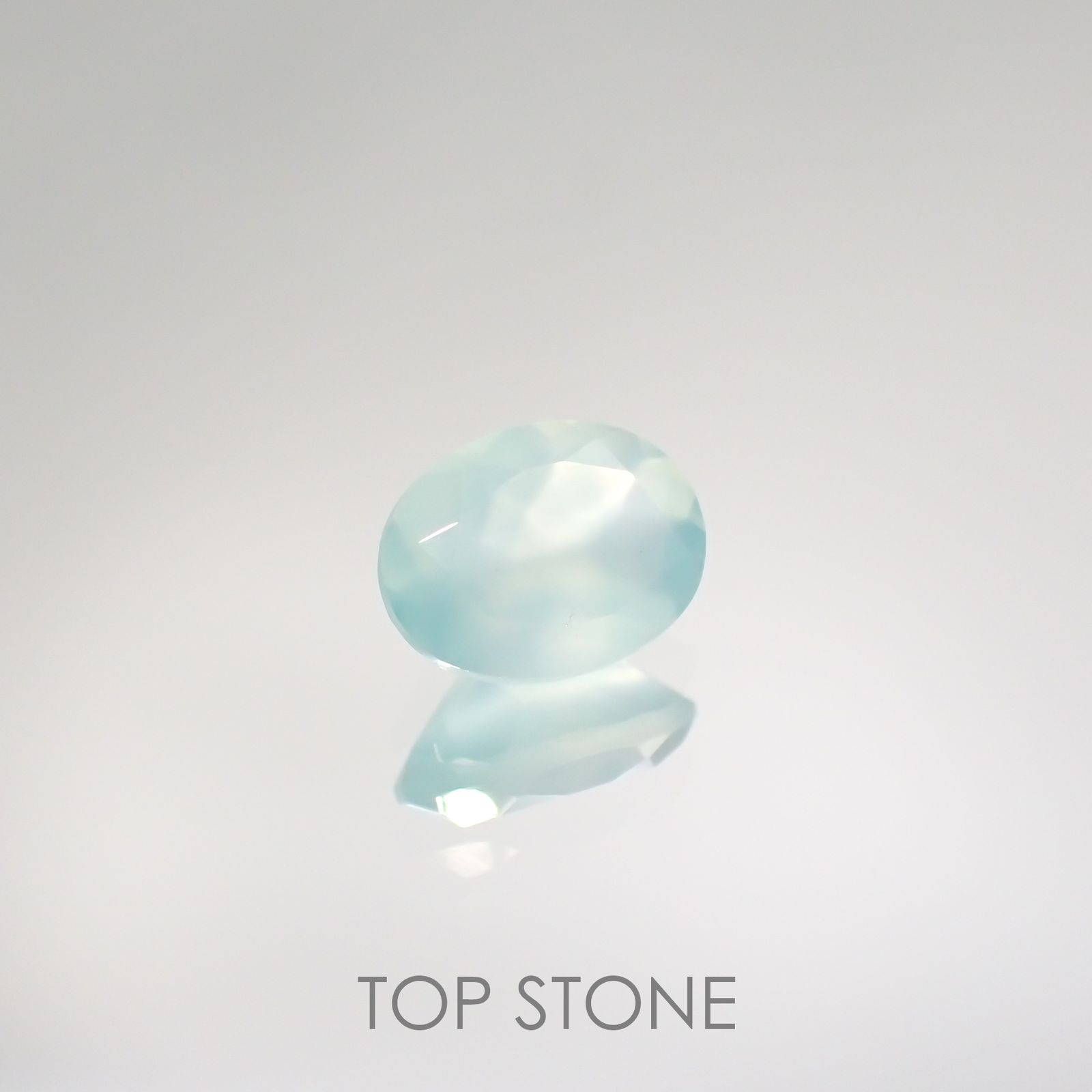 アクアプレーズ(宝石名ブルー グリーン・カルセドニー) 南アフリカ産 1.14ct 識別済[210912341]8.1×6mm前後